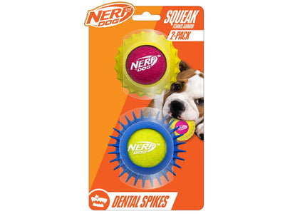 Nerf Dog Rubber Squeak Tennis Armor