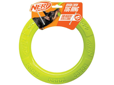 Nerf Dog Dental Tug Ring Green