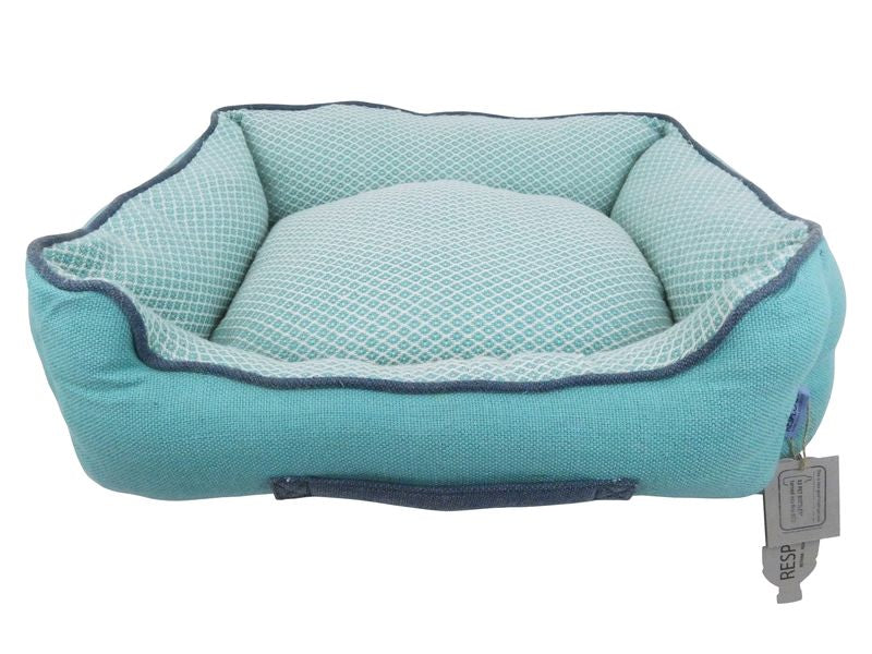 Resploot Dog Sofa Bed Snakeskin Teal