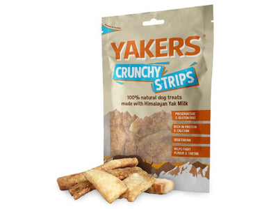 Yakers Crunchy Strips Dog Treats 70g