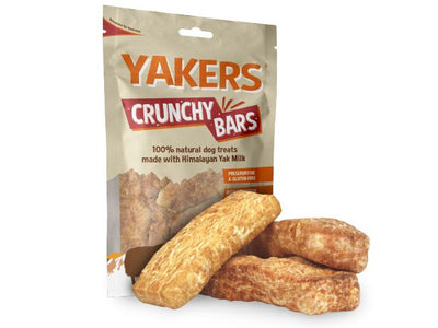 Yakers Crunchy Bars Dog Treats 70g