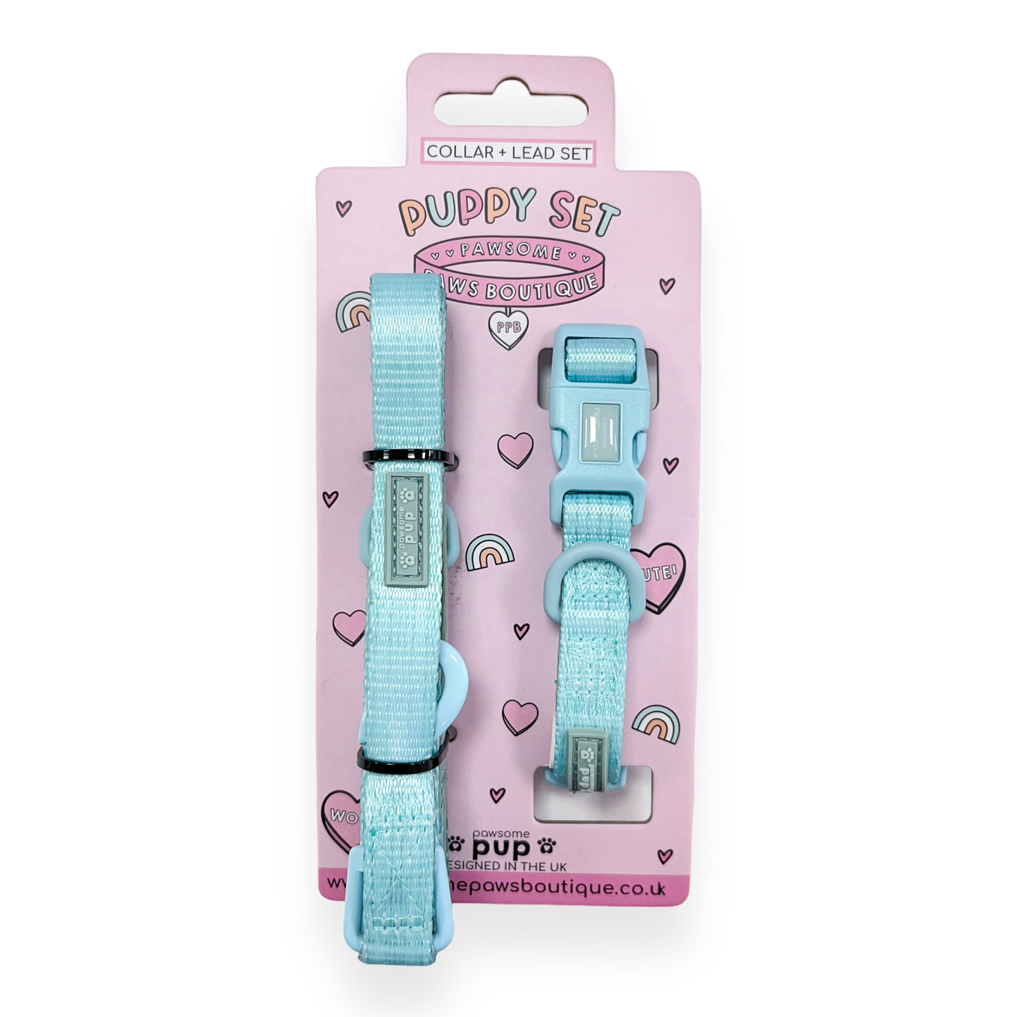 Pawsome Paws - Pawsome Pup Collar and Lead Set - Mint