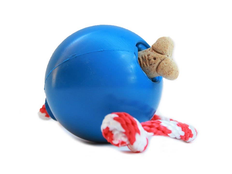 SodaPup USA-K9 Cherry Bomb Chew Toy - Blue / Medium