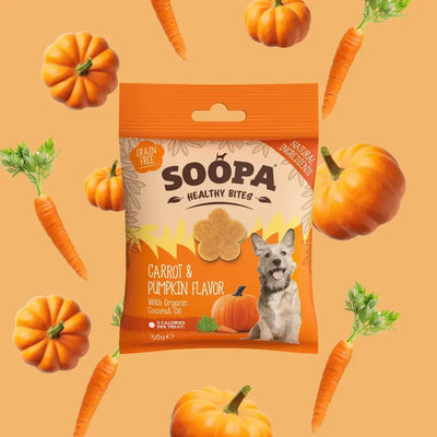 Soopa Carrot & Pumpkin Healthy Bites Dog Treats