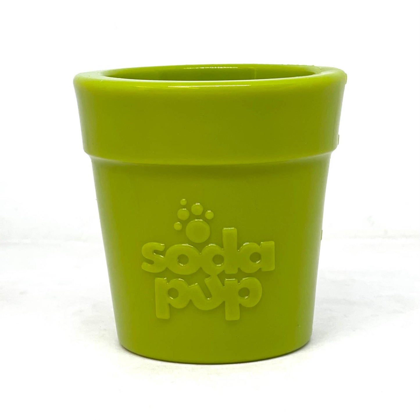 SodaPup Flower Pot Durable Rubber Treat Dispenser & Enrichment: Blue