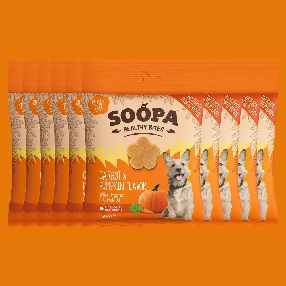 Soopa Carrot & Pumpkin Healthy Bites Dog Treats