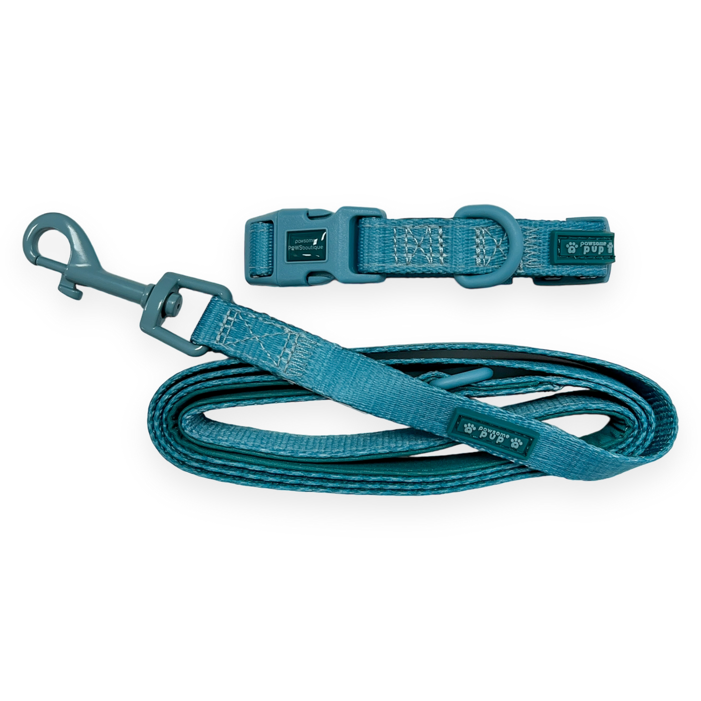 Pawsome Paws - Pawsome Pup Collar and Lead Set - Teal