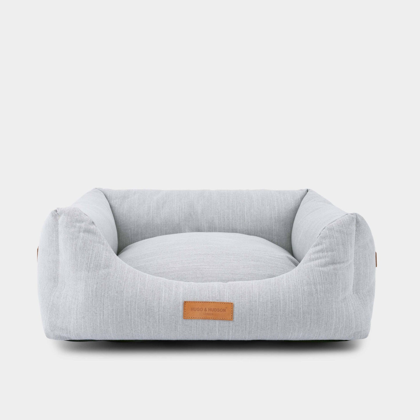 Hugo & Hudson Silver Grey Luxury Fabric Italian Dog Bed