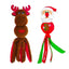 KONG Holiday Dog Toy Wubba Santa Reindeer Assorted Large
