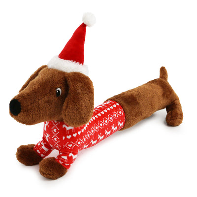 Ancol Dachshund Through The Snow Christmas Dog Toy