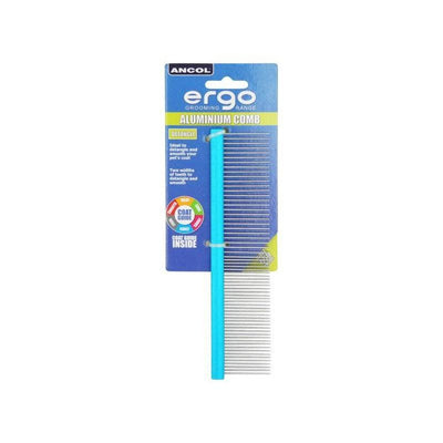 Ancol Ergo Straight Metal Comb for Dogs 7"-Oh Doggy