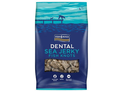 Fish4Dogs Sea Jerky Fish Knots Dental Dog Treat 100g