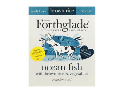 Forthglade Complete Ocean Fish with Brown Rice & Vegetables Wet Dog Food (395g)