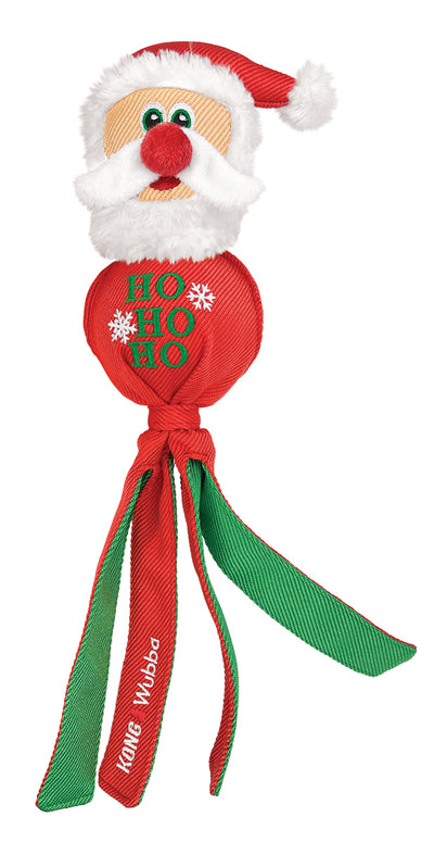KONG Holiday Dog Toy Wubba Santa Reindeer Assorted Large