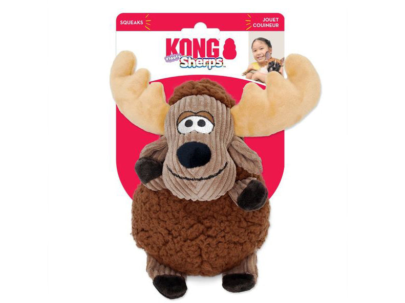 KONG Sherps Floofs Moose Medium Dog Toy