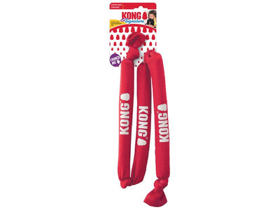 KONG Signature Crunch Red Rope Triple Dog Toy