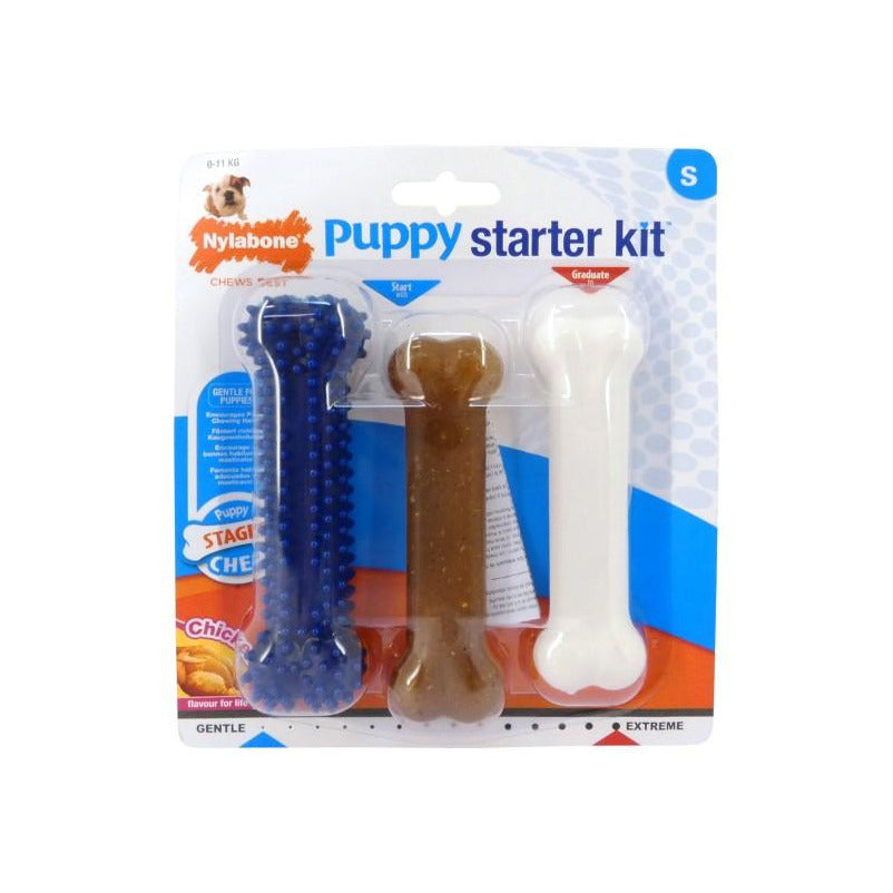 Nylabone Puppy Starter Kit- Small-Oh Doggy