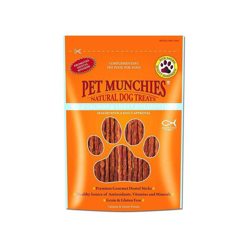 Pet Munchies Wild Salmon & Sweet Potato 90g-Oh Doggy