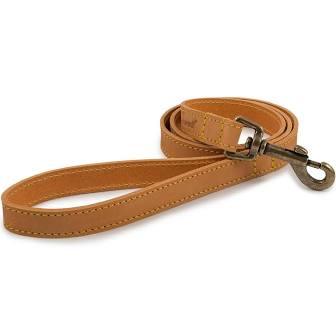 Ancol Timberwolf Leather Lead-Oh Doggy