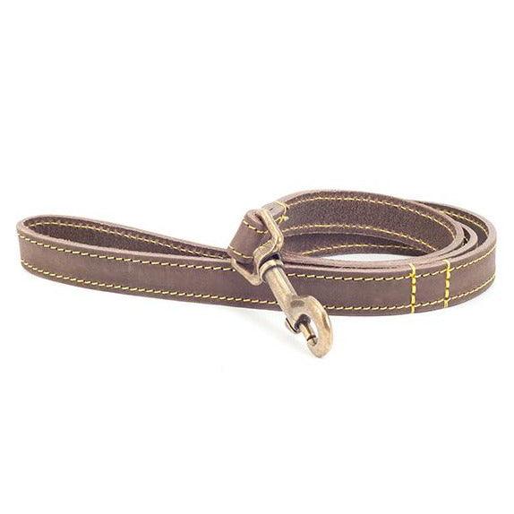 Ancol Timberwolf Leather Lead-Oh Doggy