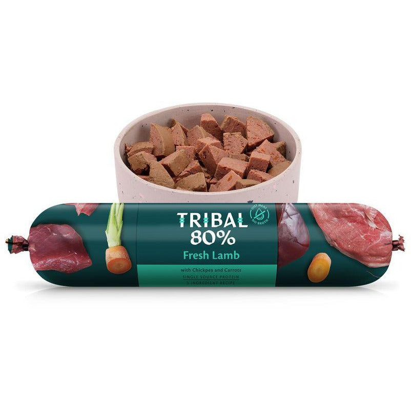 Tribal 80% Lamb Gourmet Sausage 750g-Oh Doggy
