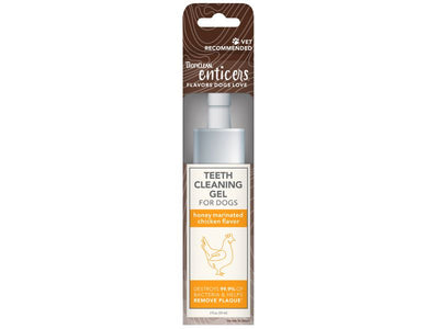 TROPICLEAN Enticers Teeth Cleaning Gel for Dogs, Honey Marinated Chicken, 59ml