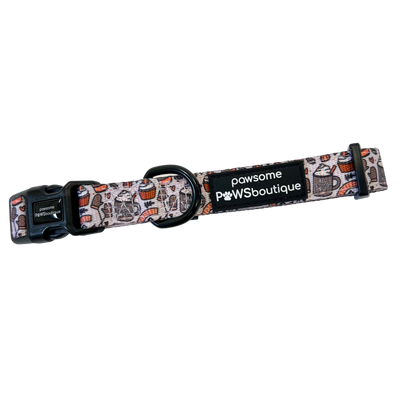 Pawsome Paws Pumpkin Spice + All Things Nice Dog Collar - Cinnamon